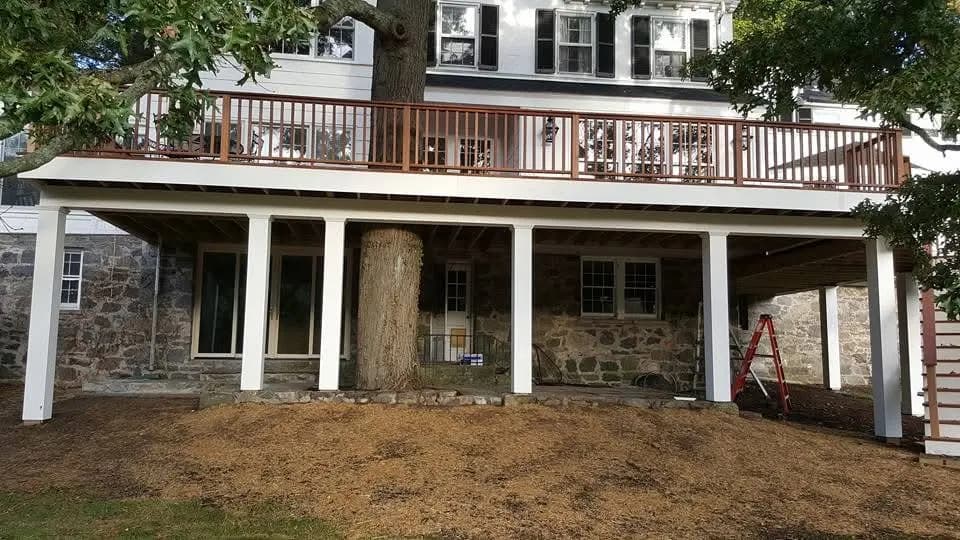 custom deck builder Greenwich CT - composite deck construction Greater Homes Solutions LLC
